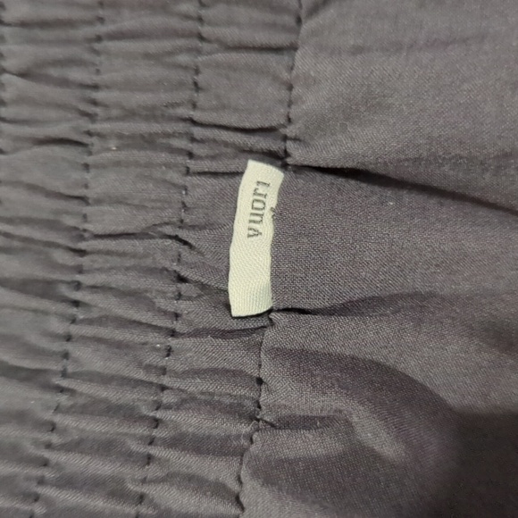 Vuori Black Utility Romper Womens M Short Sleeve Button Front Elastic Waist Jump - Picture 9 of 9